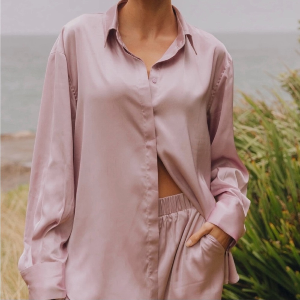 Daily Drills Silky Resort Set - Lavender
